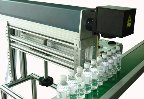 激光打标机流水线加工样图