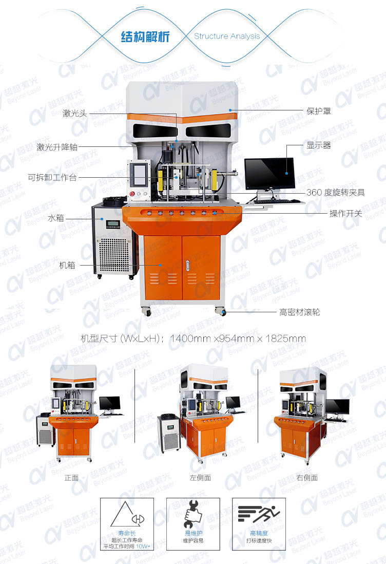 光哑同体激光打标机结构解析 光哑同体激光打标机结构解析
